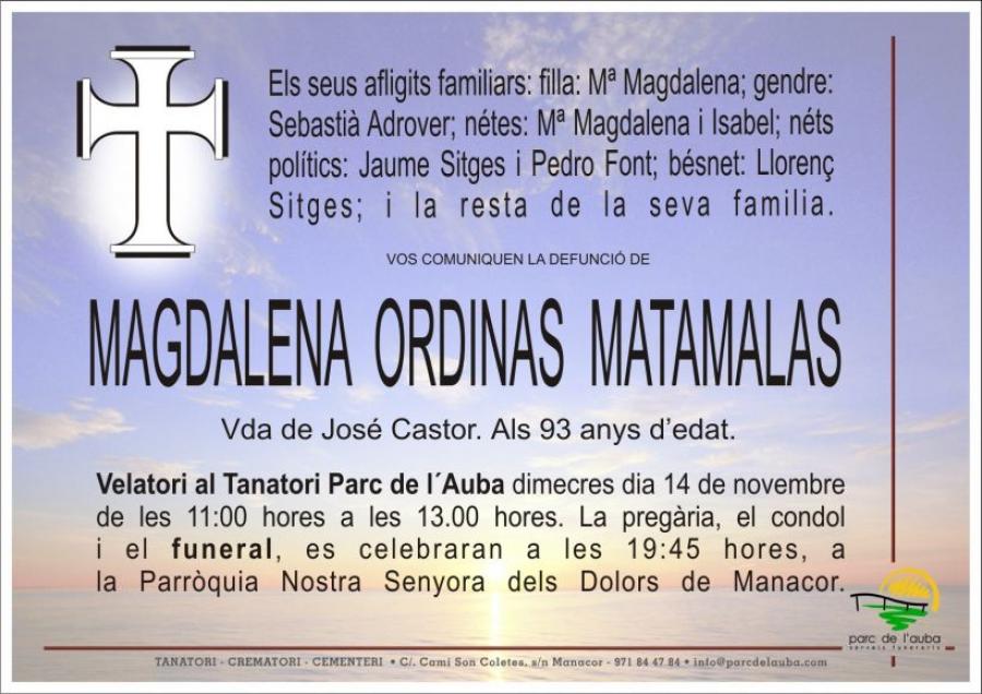 Magdalena Ordines Matamalas