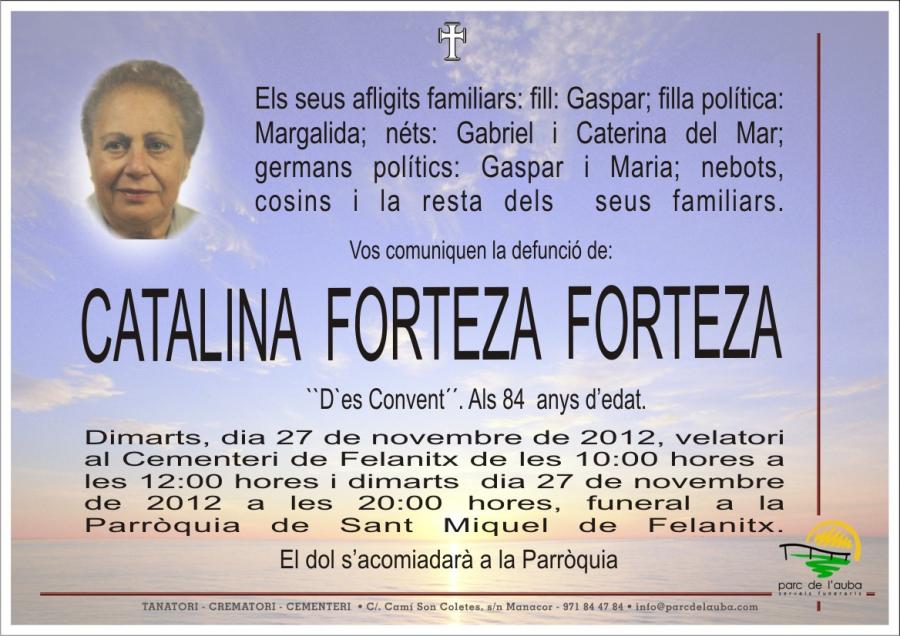 CATALINA   FORTEZA  FORTEZA