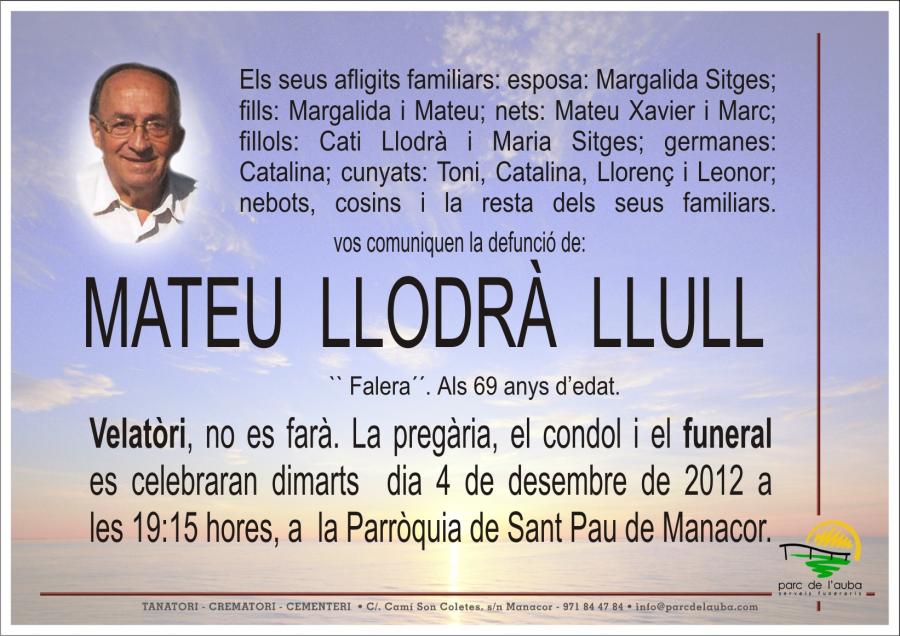 Mateu Llodra Llull