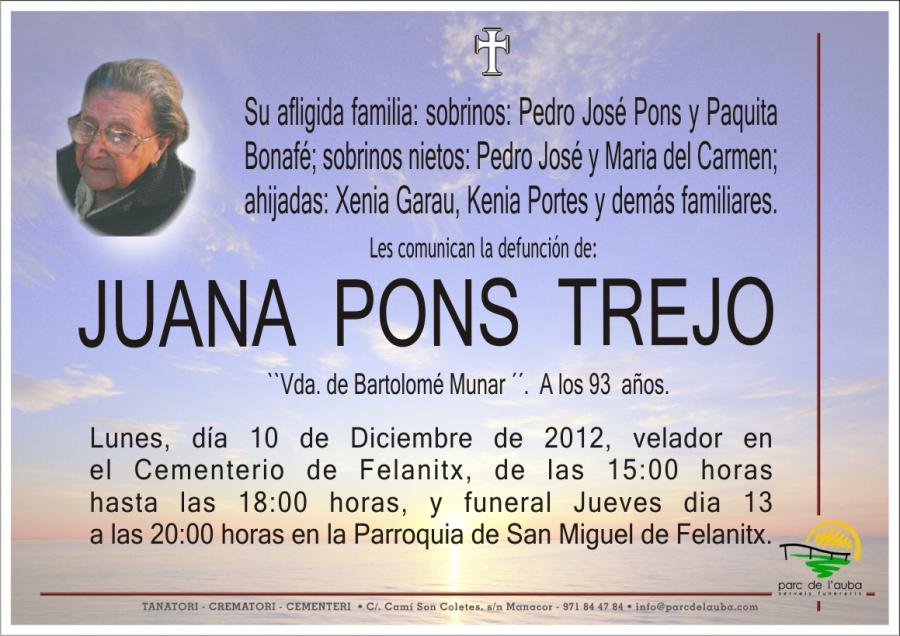 JUANA PONS TREJO