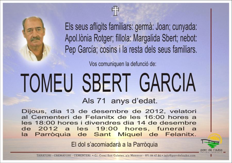 TOMEU SBERT  GARCIA