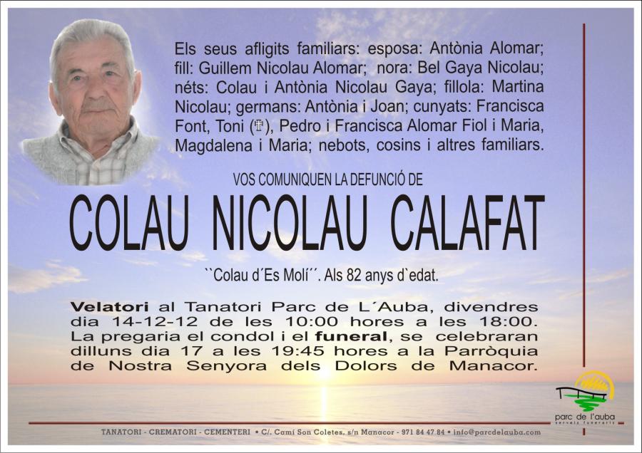 COLAU   NICOLAU CALAFAT