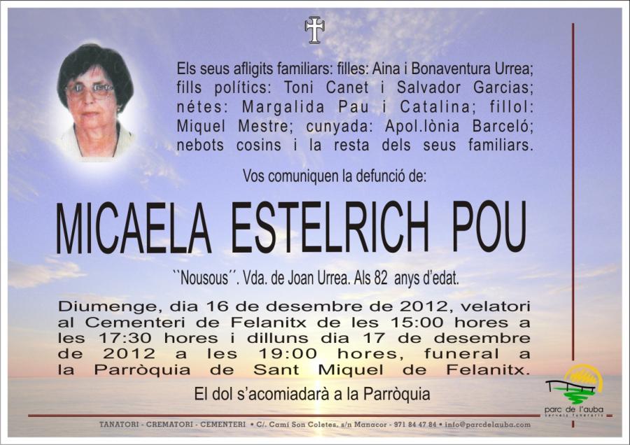 MICAELA ESTELRICH  POU