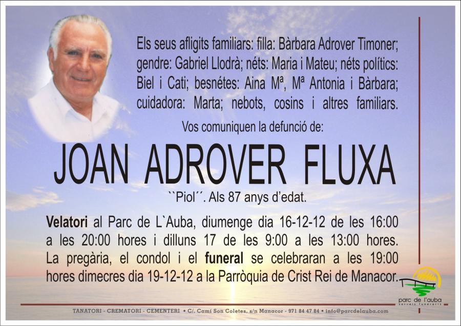 JOAN ADROVER FLUXA