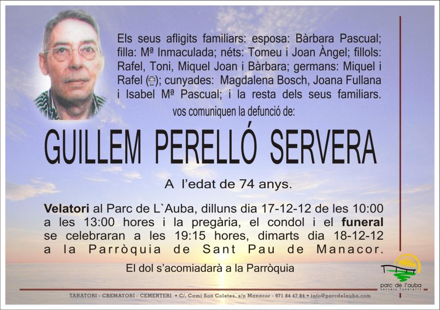 GUILLEM PERELLÓ SERVERA