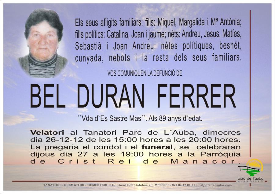 BEL DURAN FERRER