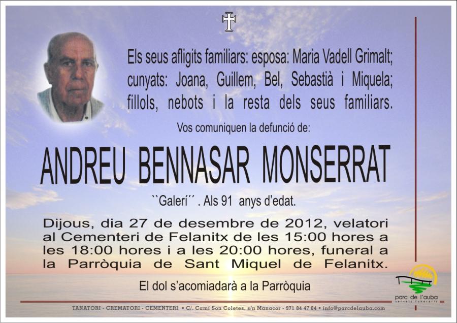 ANDREU BENNASAR  MONSERRAT