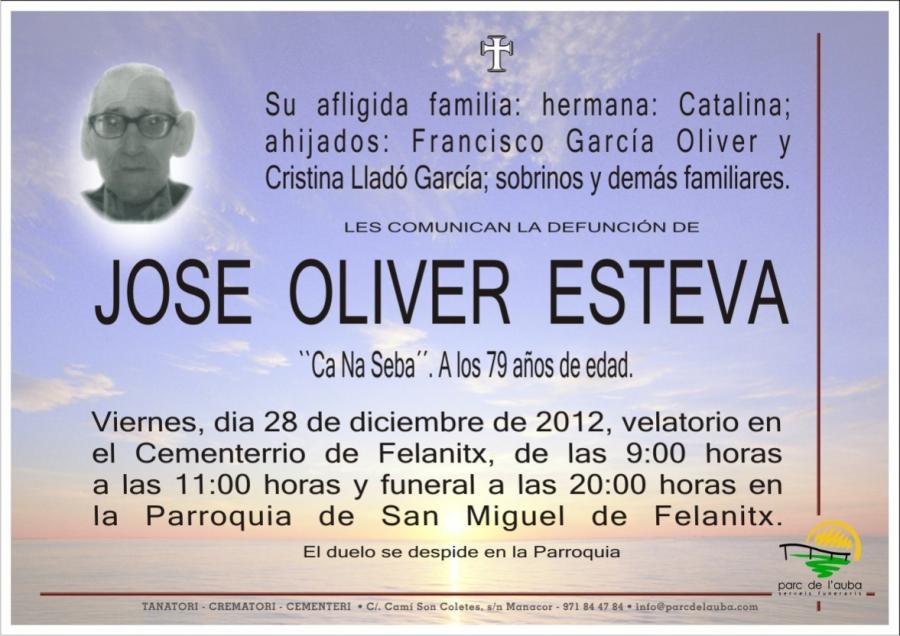 JOSE  OLIVER  ESTEVA