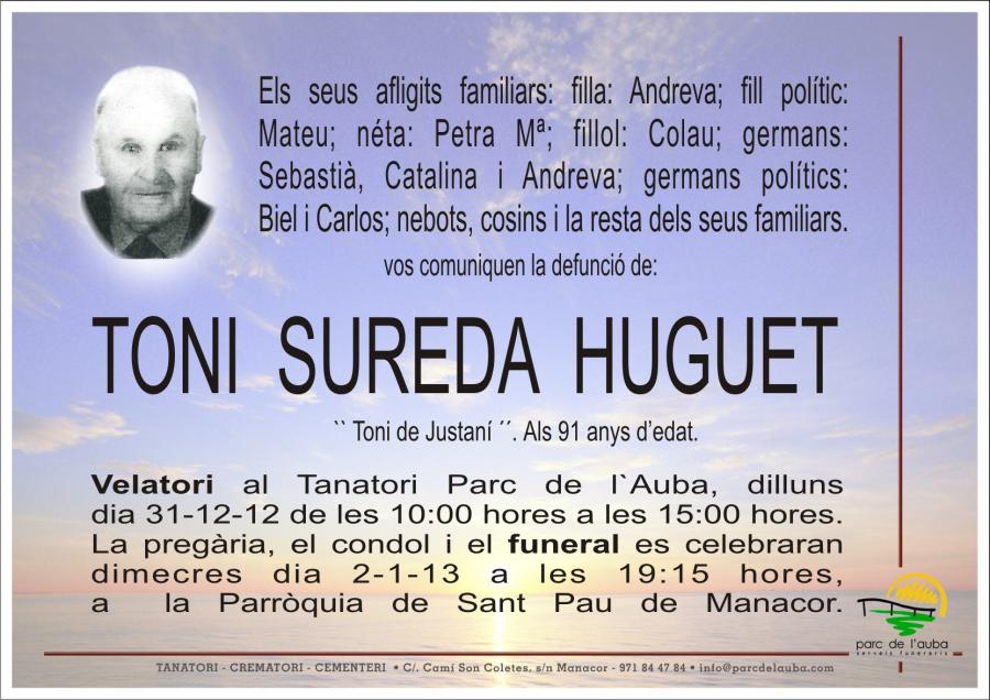 TONI SUREDA  HUGUET