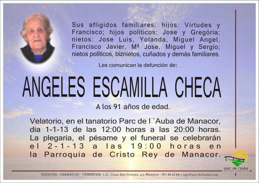 ANGELES ESCAMILLA CHECA