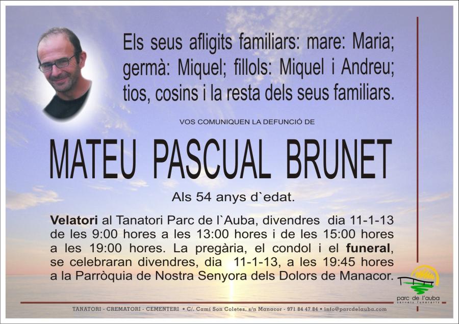 MATEU PASCUAL  BRUNET