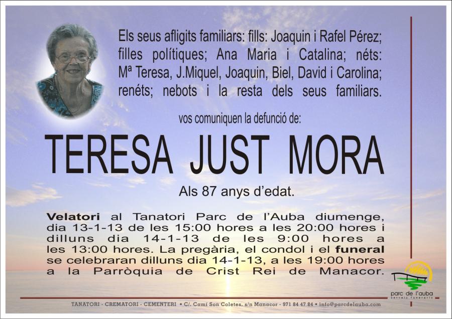 TERESA JUST  MORA