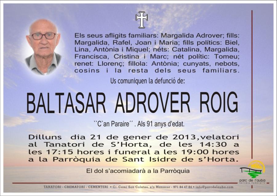 BALTASAR ADROVER  ROIG
