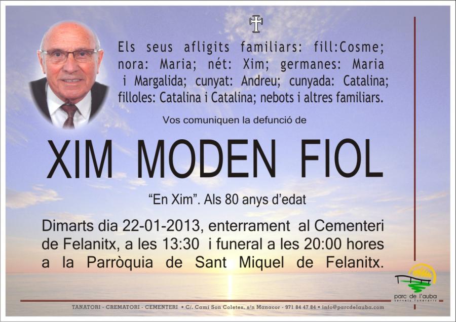 JOAQUIN MODEN FIOL