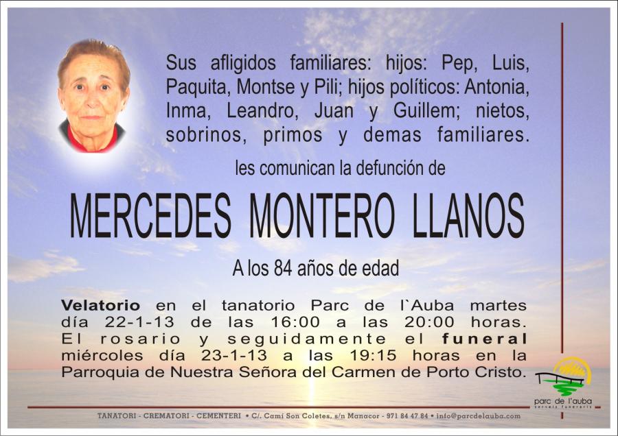 MERCEDES MONTERO  LLANOS