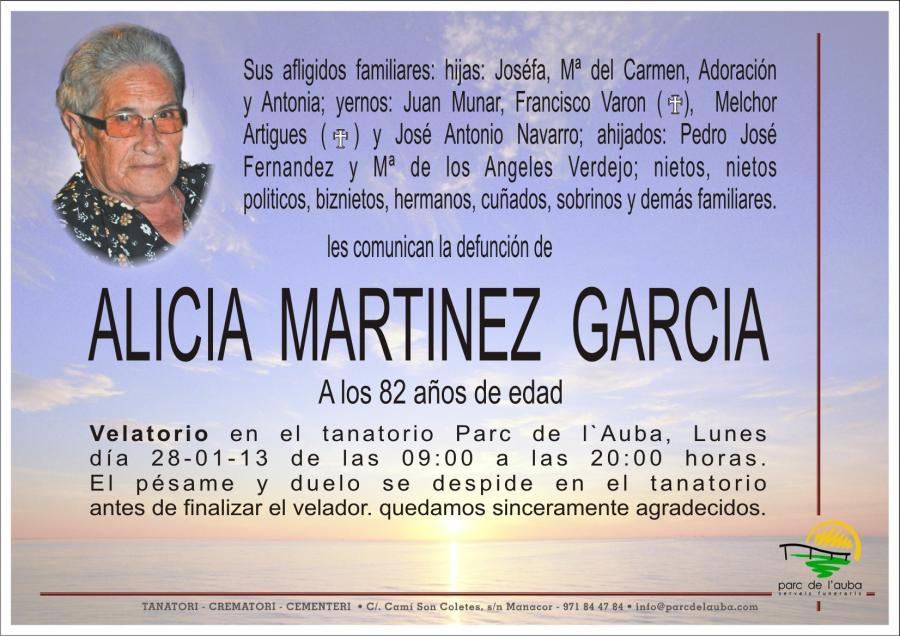 ALICIA MARTINEZ GARCIA