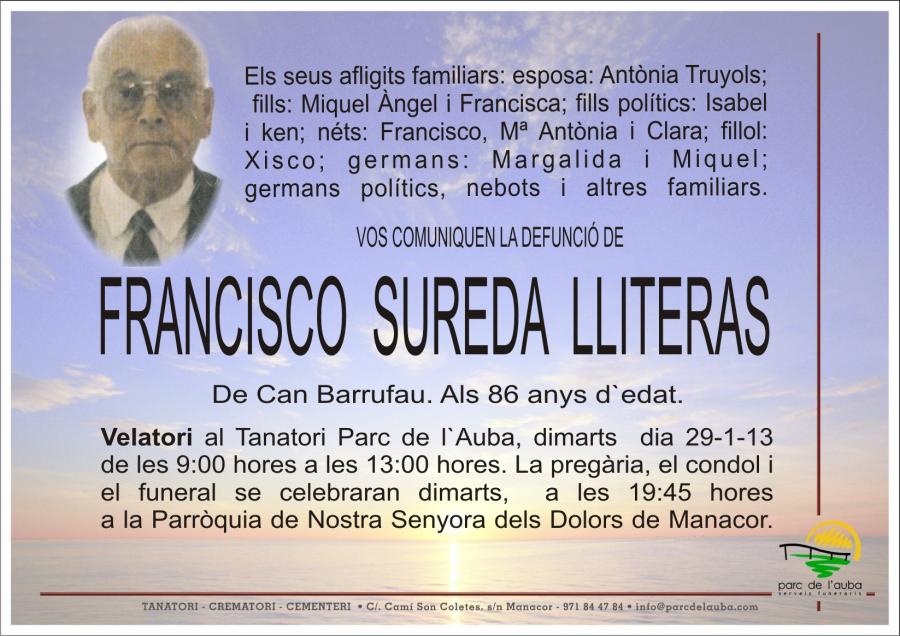 FRANCISCO SUREDA LLITERAS