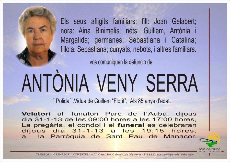 ANTÃ'NIA  VENY SERRA
