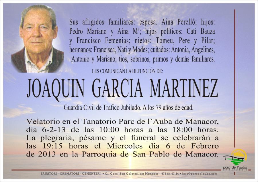 JOAQUIN GARCIA MARTINEZ