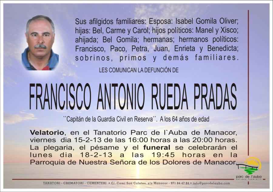 FRANCISCO  ANTONIO   RUEDA  PRADAS