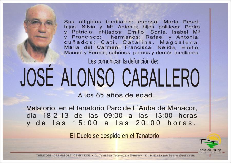 JOSÉ ALONSO CABALLERO