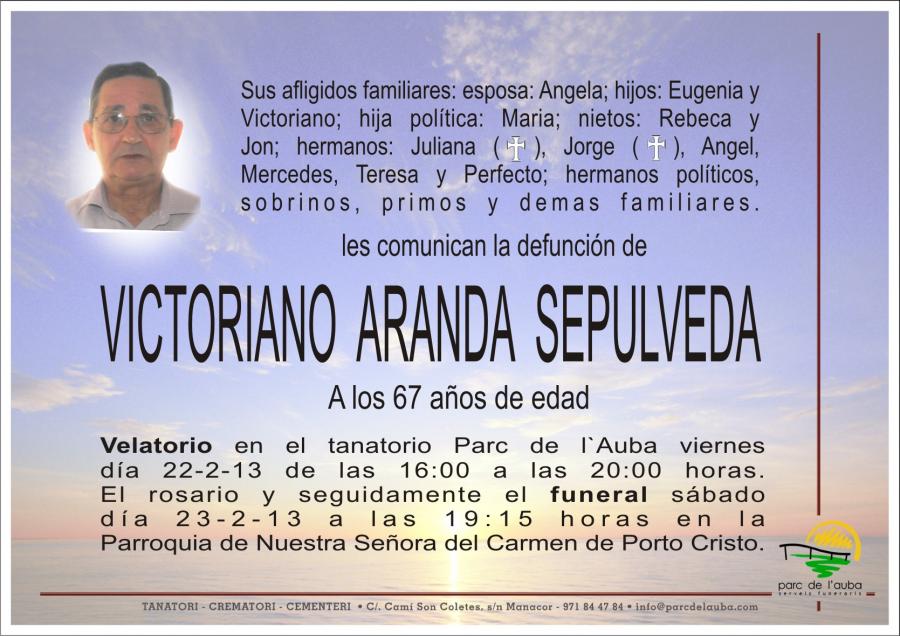 VICTORIANO ARANDA  SEPULVEDA