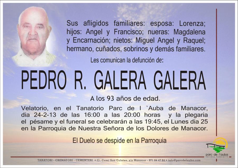 PEDRO R. GALERA GALERA