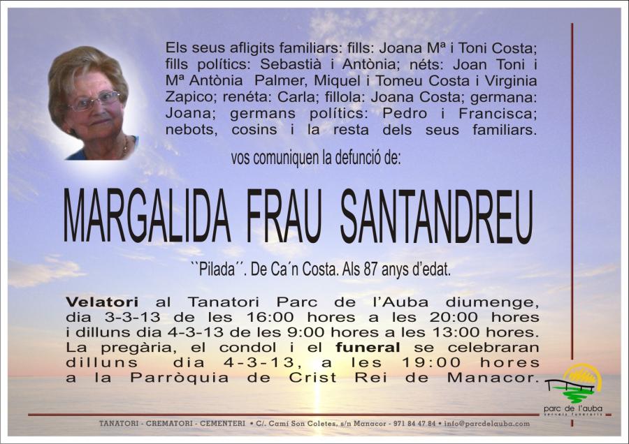 MARGALIDA   FRAU  SANTANDREU