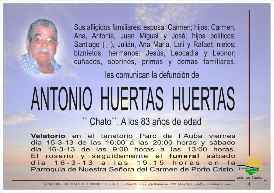 ANTONIO HUERTAS  HUERTAS