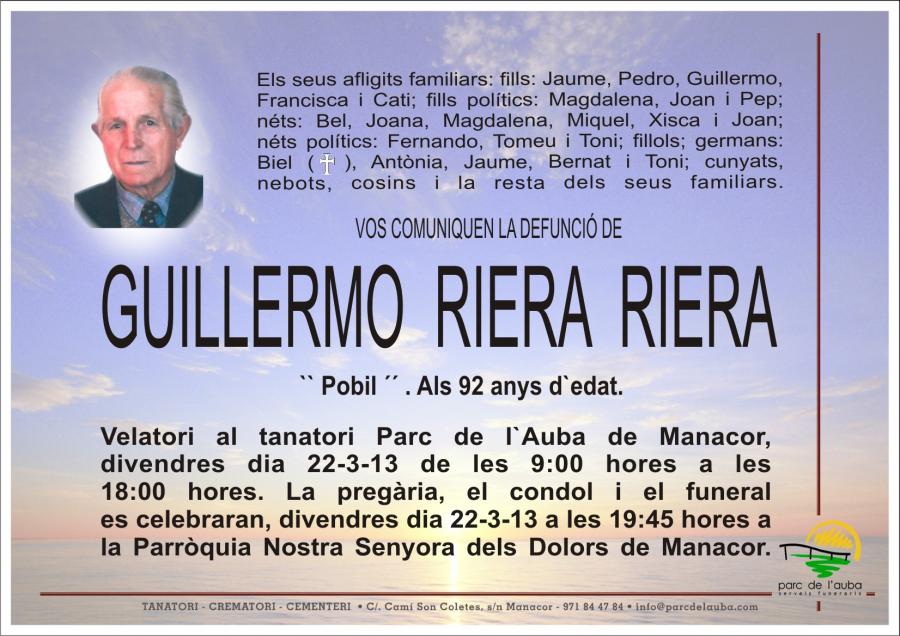 GUILLEM RIERA RIERA