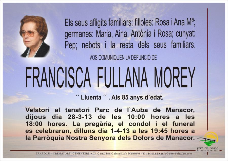 FRANCISCA FULLANA  MAYOL