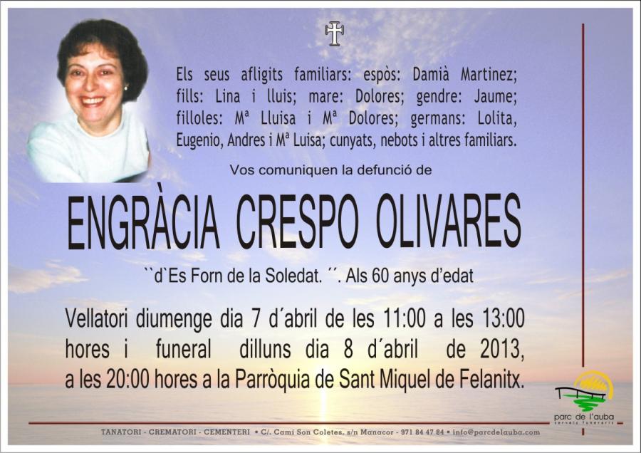ENGRÀCIA CRESPO OLIVARES