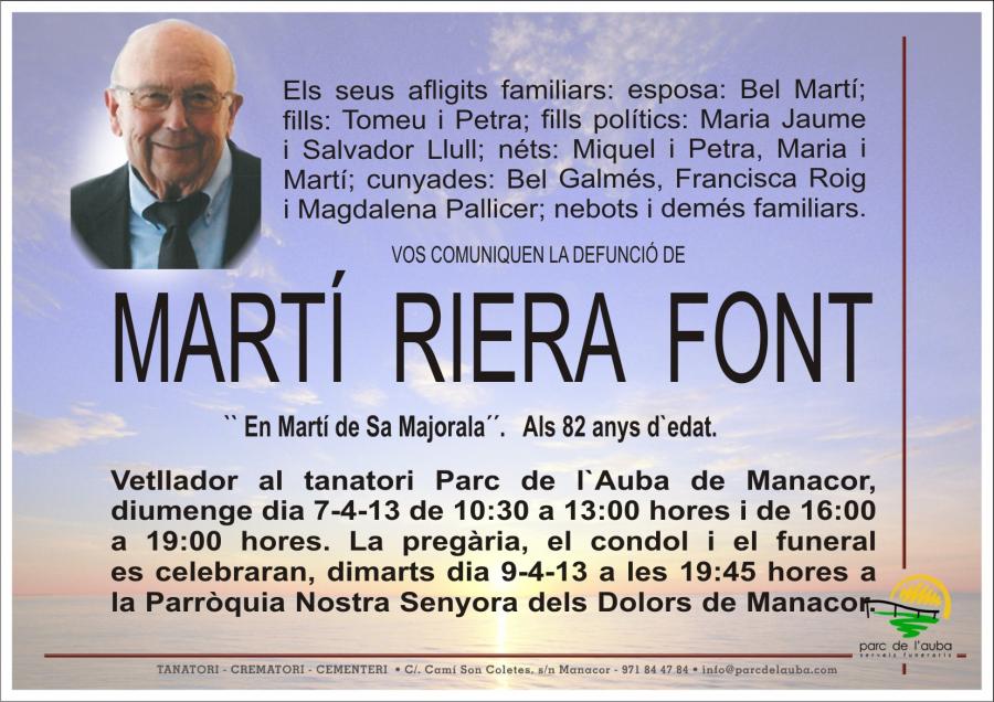 MARTÍ RIERA FONT