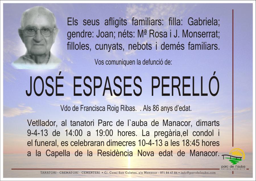 JOSÉ ESPASES PERELLÓ