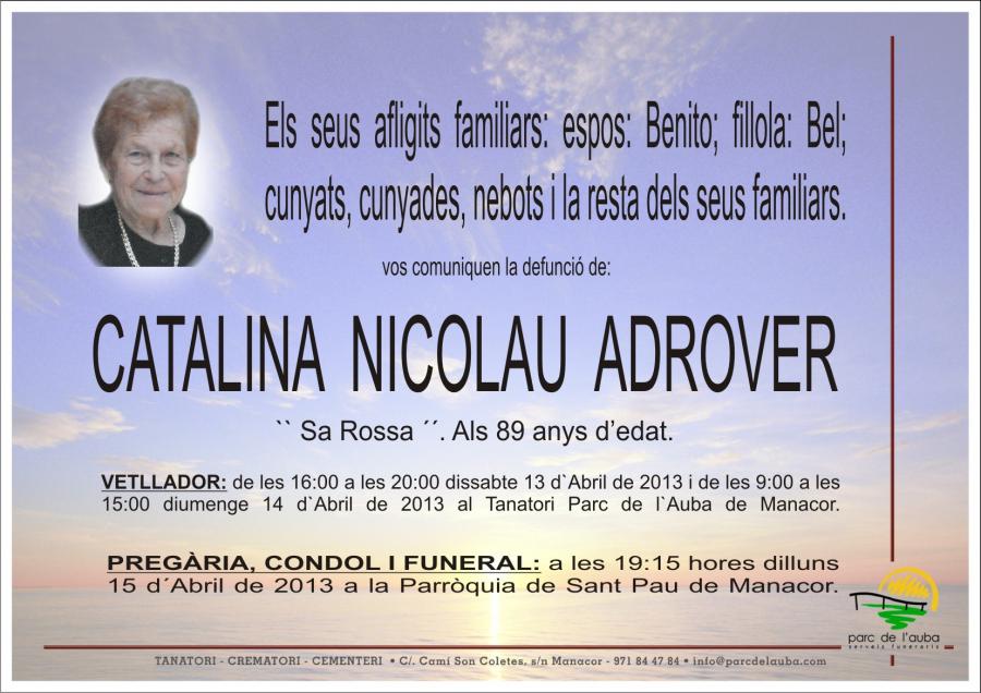 CATALINA   NICOLAU  ADROVER