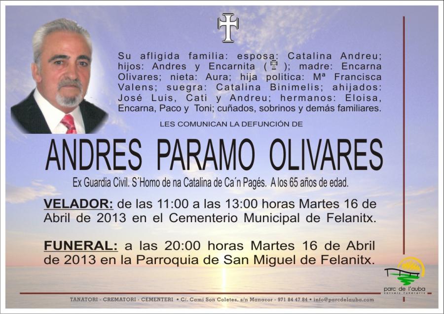 ANDRES PARAMO OLIVARES