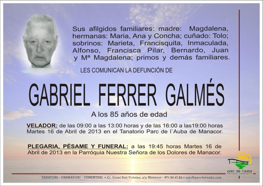 GABRIEL FERRER GALMÉS