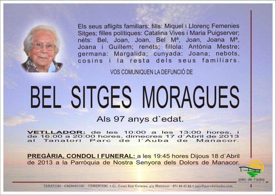 BEL  SITGES  MORAGUES