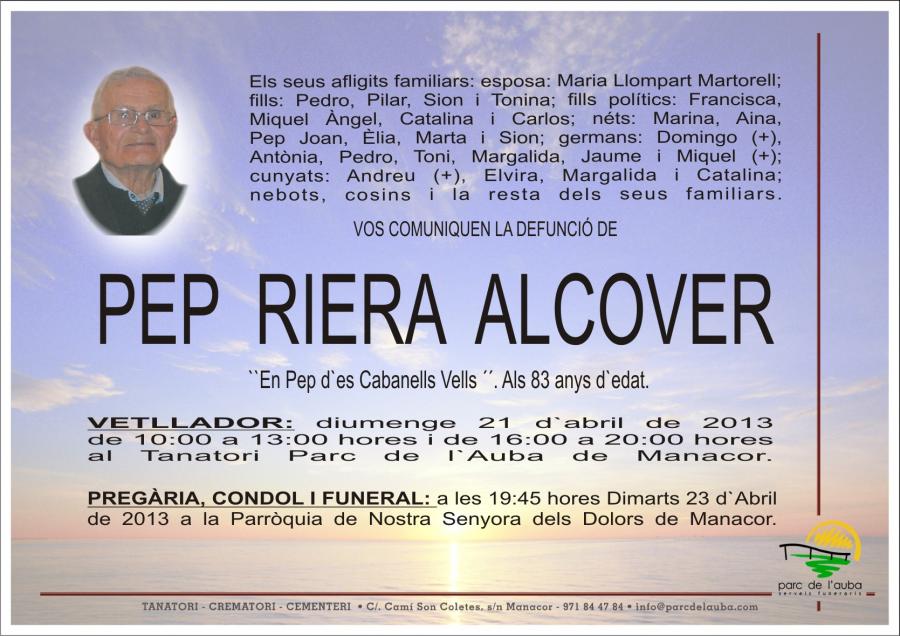 PEP RIERA  ALCOVER