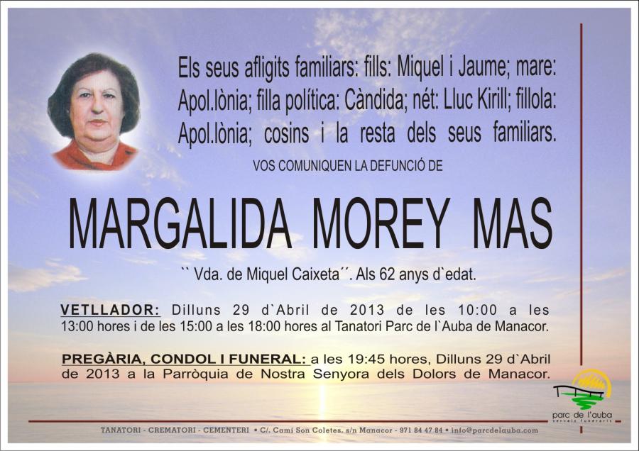 MARGALIDA MOREY  MAS