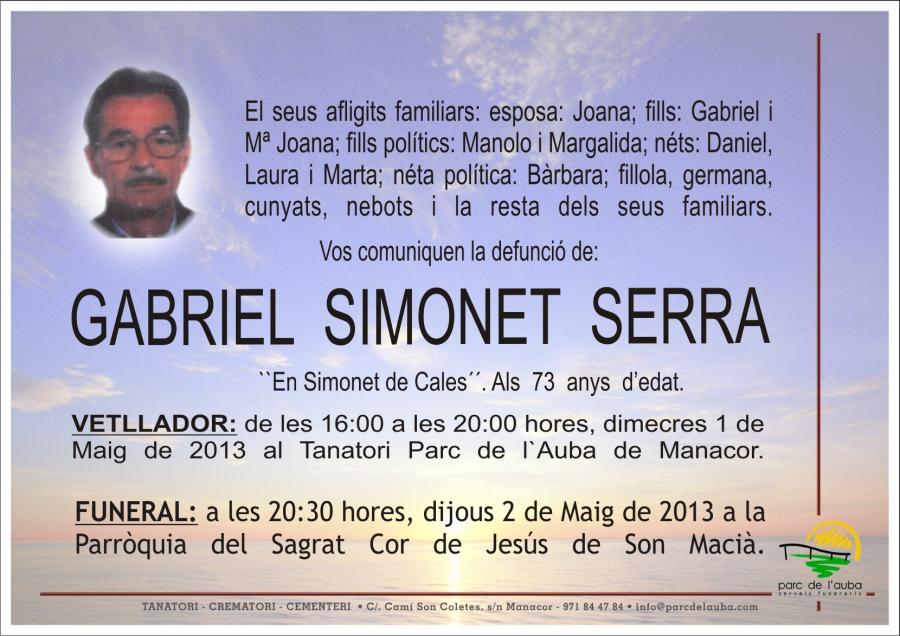 GABRIEL SIMONET SERRA
