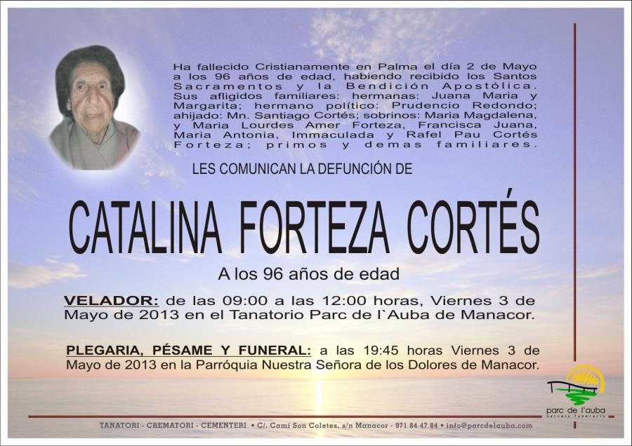 CATALINA FORTEZA  CORTÉS
