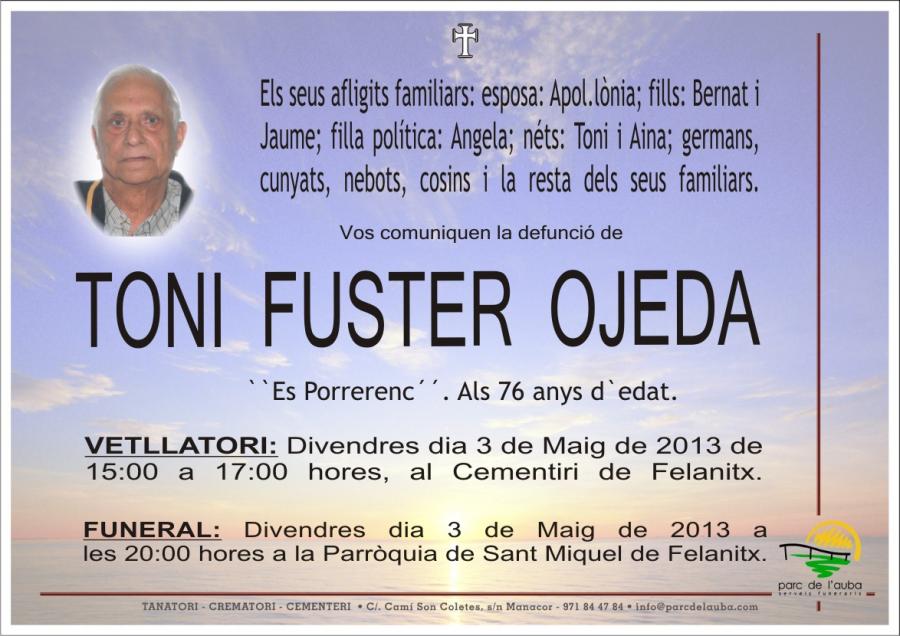 TONI FUSTER  OJEDA