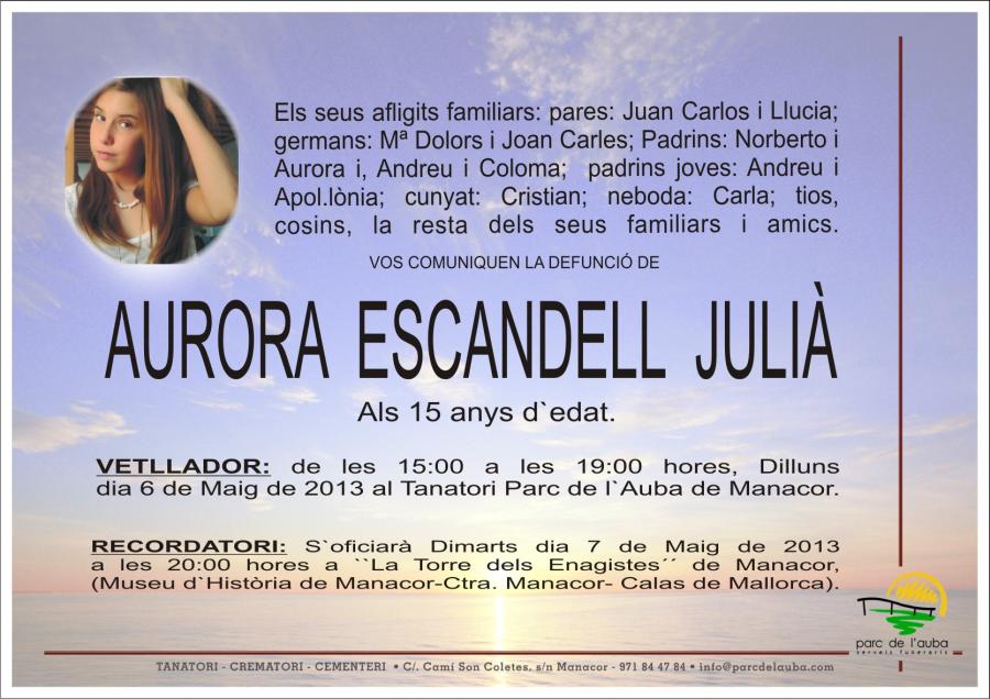 AURORA ESCANDELL  JULIÀ