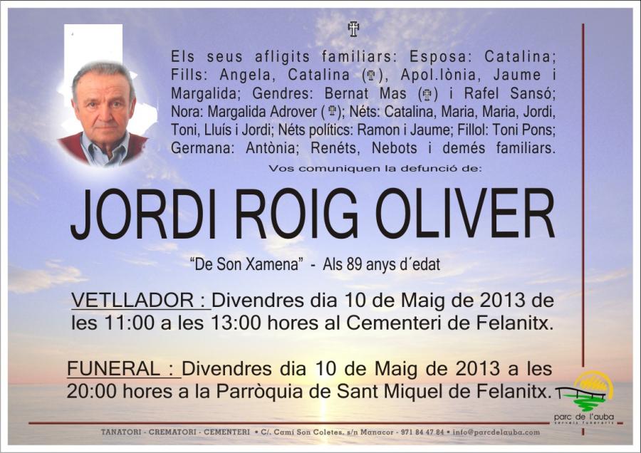 JORDI ROIG OLIVER