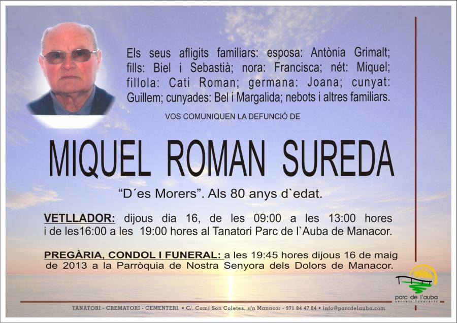 MIQUEL ROMAN SUREDA