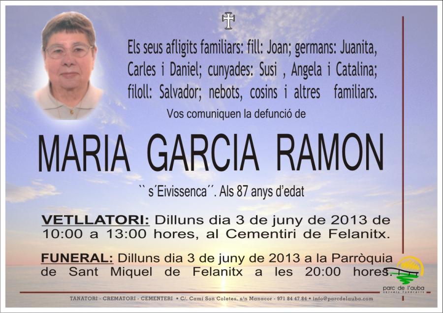 MARIA GARCIA RAMON