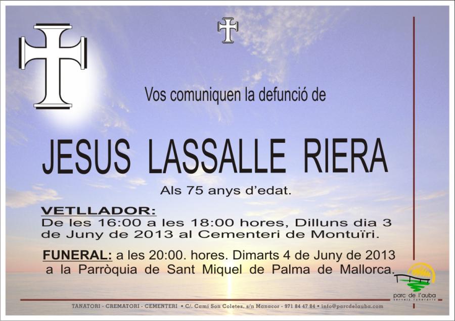 JESUS LASSALLE RIERA