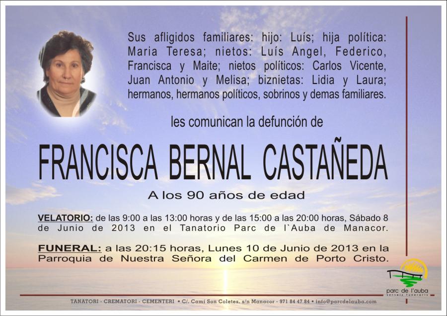 FRANCISCA BERNAL  CASTAÑEDA