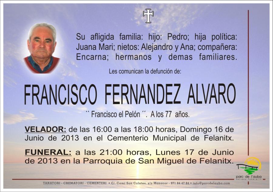 FRANCISCO   FERNANDEZ  ALVARO